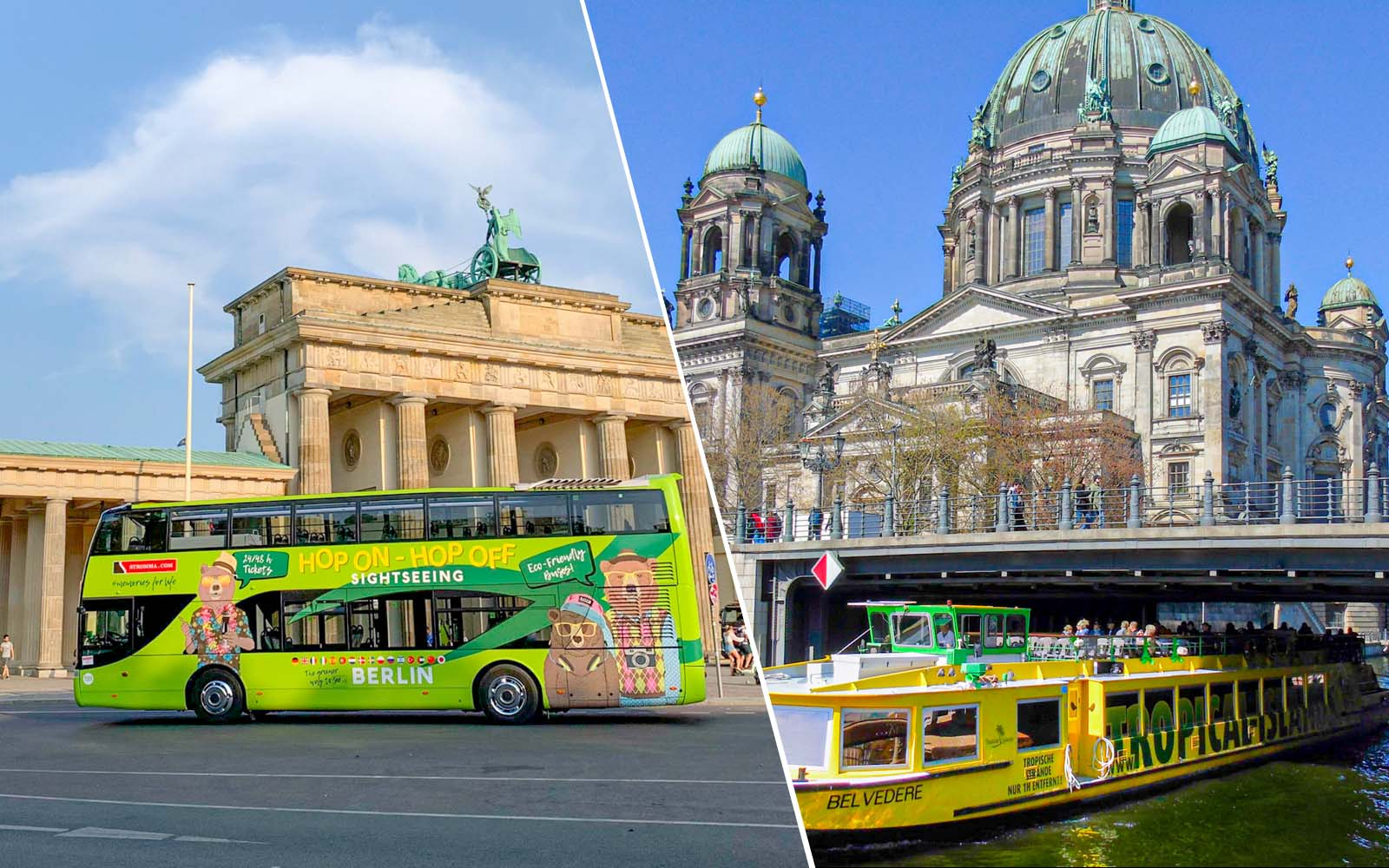 Image of Berlin Hop-On, Hop-Off Bus Tour + 1-Hour River Cruise