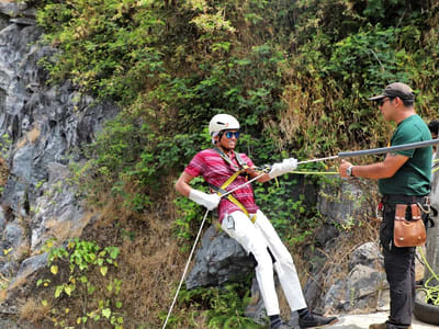 Image of Rappelling at Madikeri Coorg