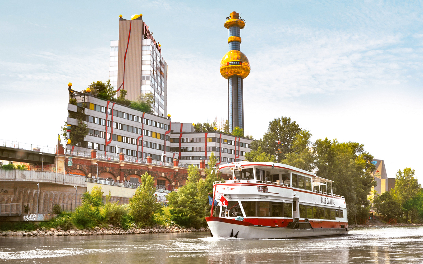 Image of 1-hr 15-min City Sightseeing Cruise in Danube Canal