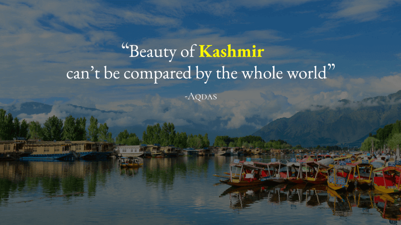 kashmir tourism slogan