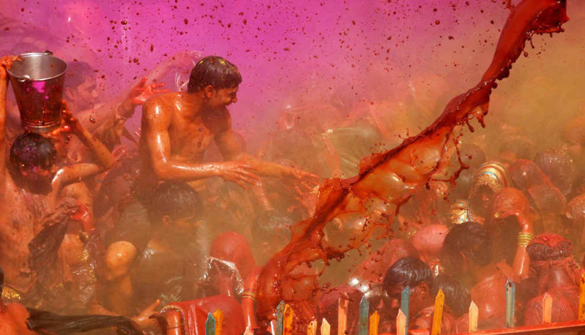Holi celebration in Varanasi
