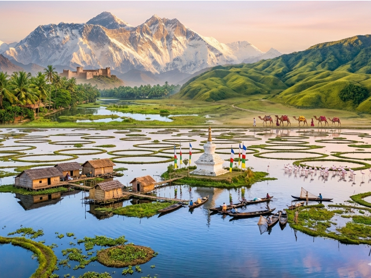 Floating Lake of Loktak, Manipur