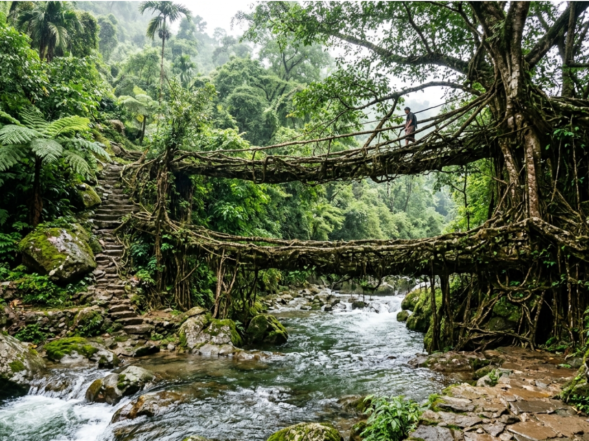 Living Root Bridges, Meghalaya