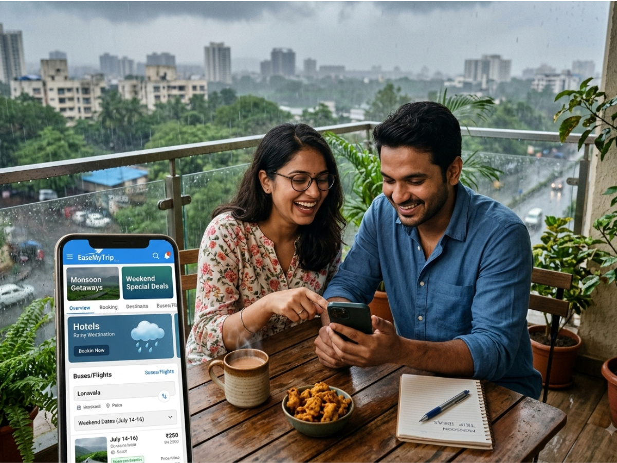 How EaseMyTrip Supports Monsoon Weekend Planning