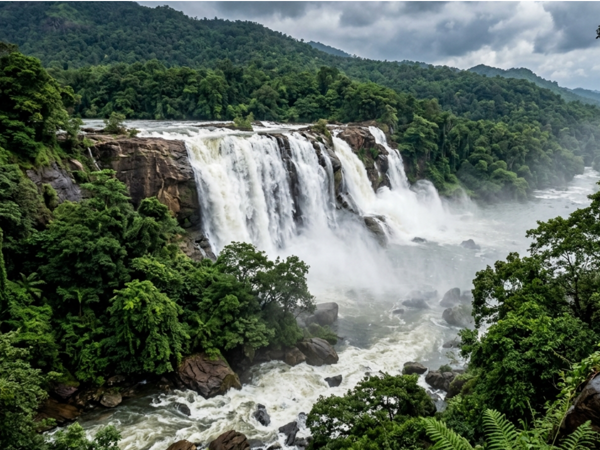 Athirapally: Kerala's Widest Waterfall at Its Most Powerful