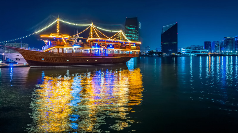 Take a cruise at Dubai Creek