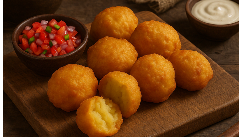Kenyan deep fried potato balls