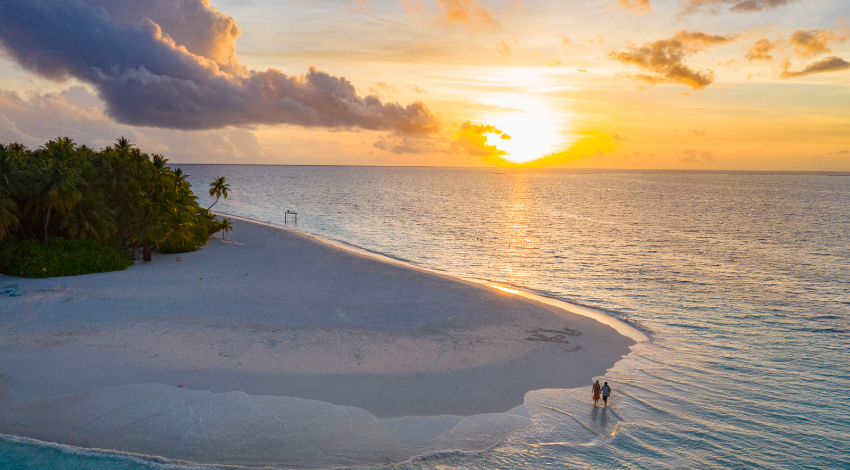 sunset beach view 
