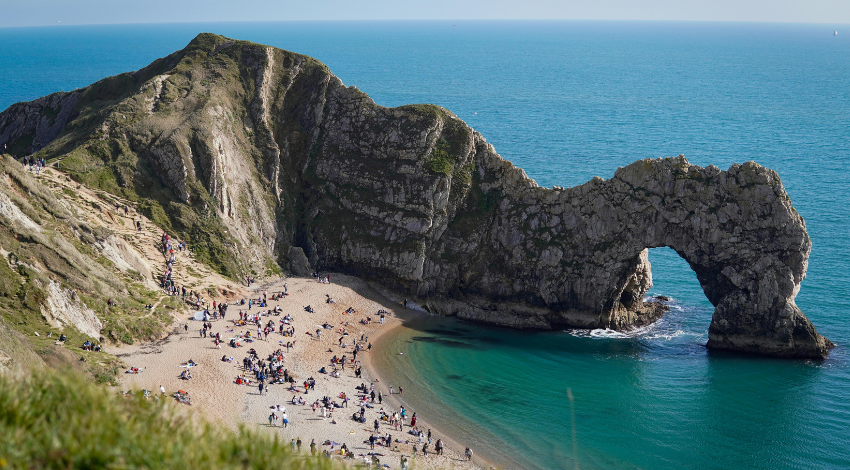 UK beach view 