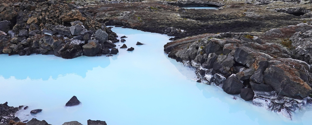 Blur lagoon in Iceland 