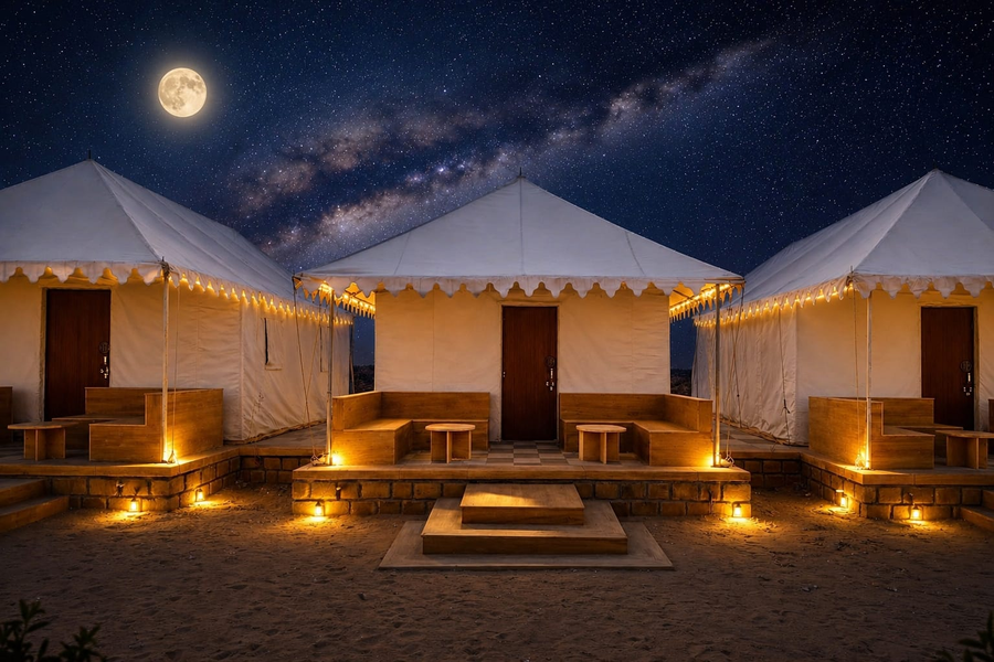 desert popular resort and camp