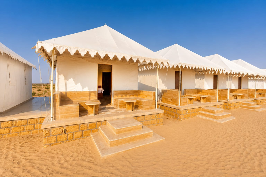 desert popular resort and camp