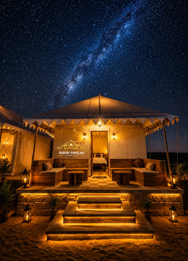 desert popular resort and camp