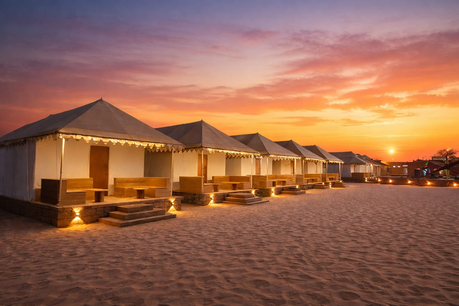 desert popular resort and camp