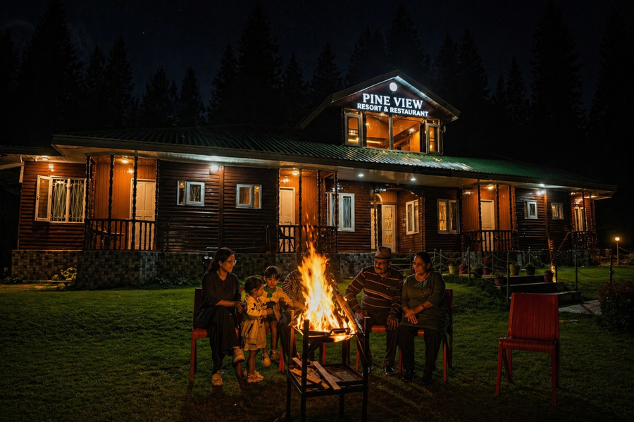 Pine View Resort - Gulmarg,Near Main Gulmarg Market,3 star