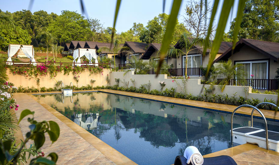 white wood resort by stone wood hotel