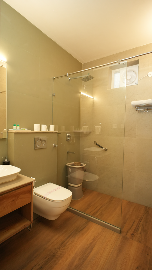 luxury lake view hotel with swimming pool on bhimtal lake