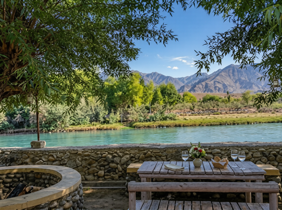 the nature residency a riverside resort in leh