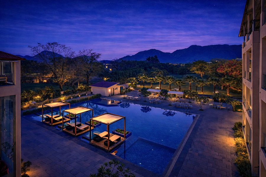 villa le palms a luxury resort in udaipur