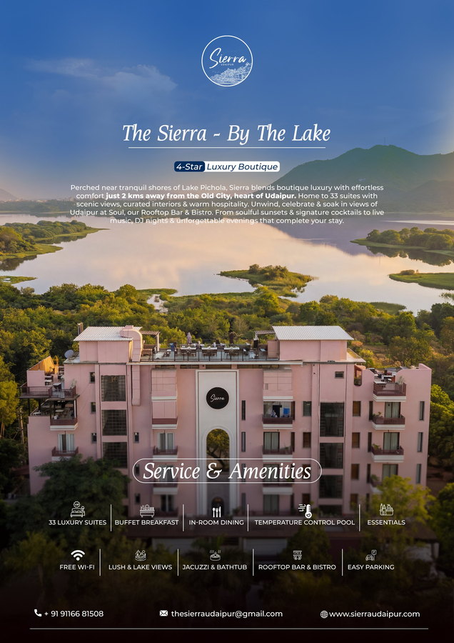 The Sierra - By The Lake,Near Lake Pichola,4 star