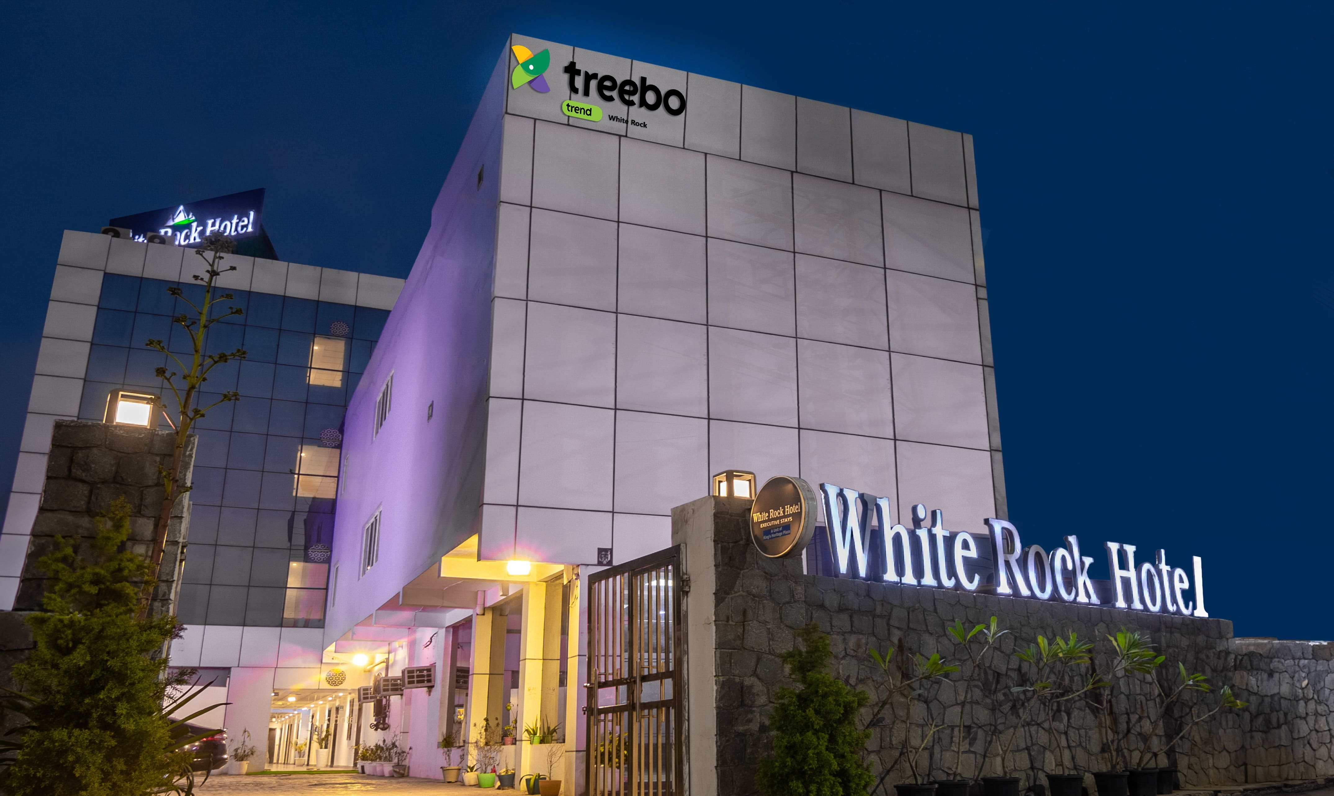 Treebo Trend White Rock