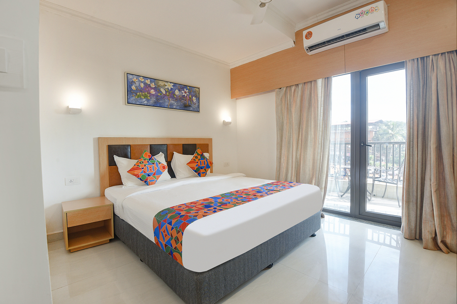 fabhotel prime infantaria comfort with pool calangute beach 500m from calangute beach