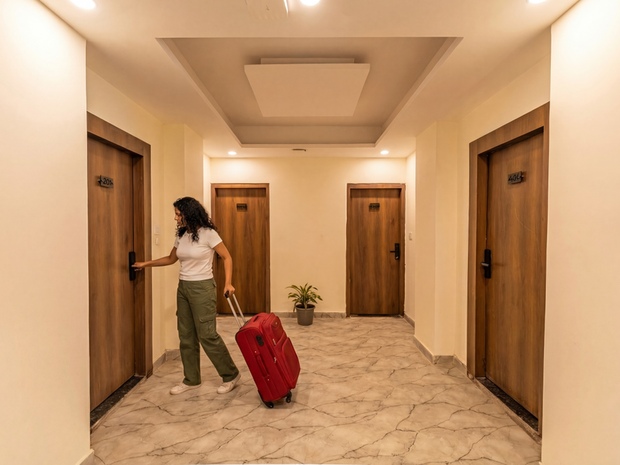 The Hosteller Rishikesh Laxman Jhula,>>Tapovan, Rishikesh ,3 star