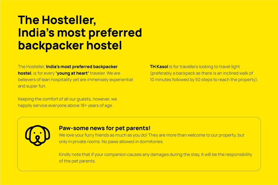 The Hosteller Kasol,Old Kasol,3 star