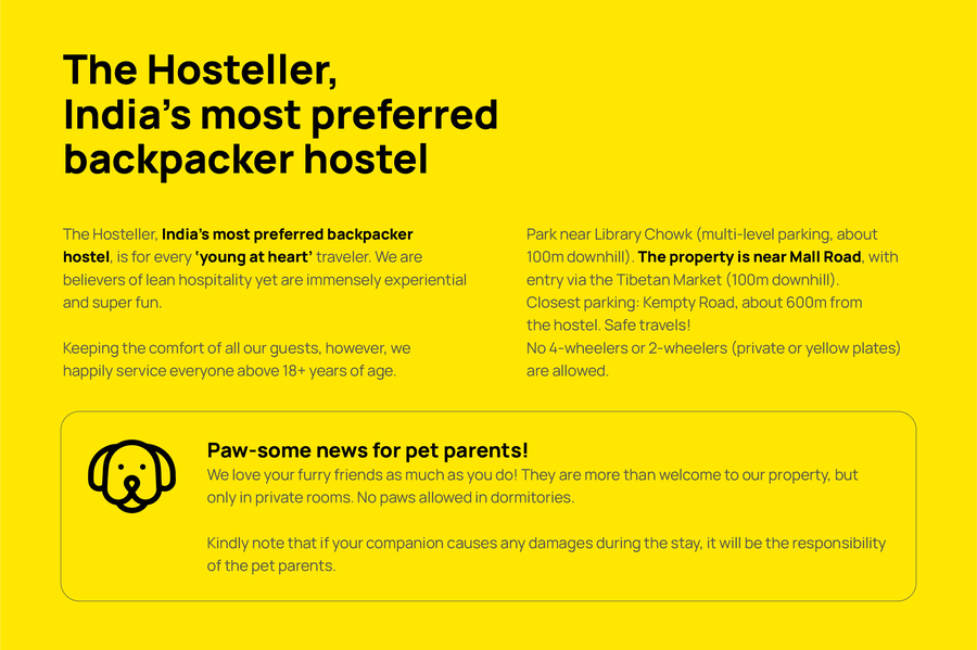 The Hosteller Mussoorie, Mall Road,Mall Rd,3 star