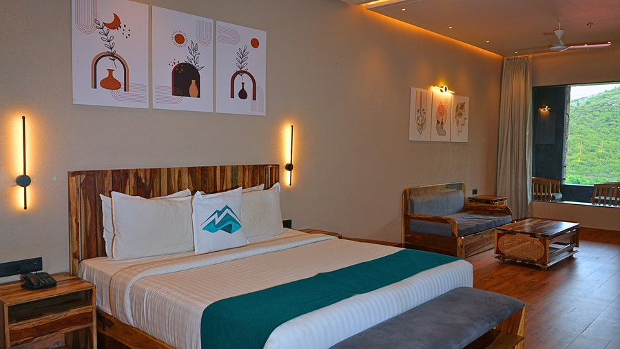 the divine hills resort suites with private pool near iim udaipur
