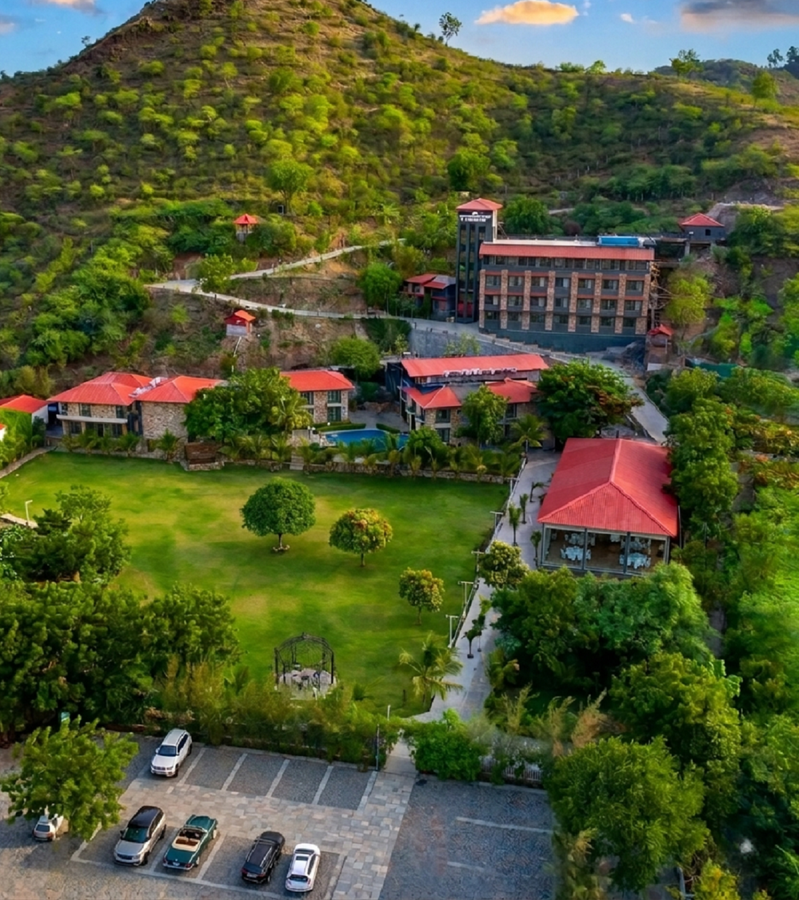 the divine hills resort suites with private pool near iim udaipur
