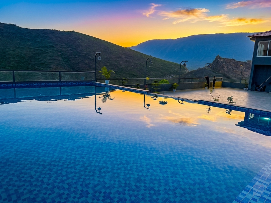 the divine hills resort suites with private pool near iim udaipur