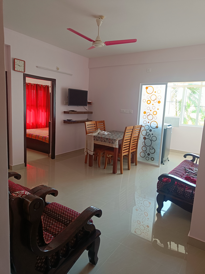 2 bhk furnished flat 200m to guruvayoor temple