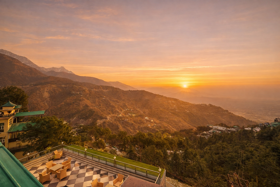 ah grand villa hotel near dalai lama temple