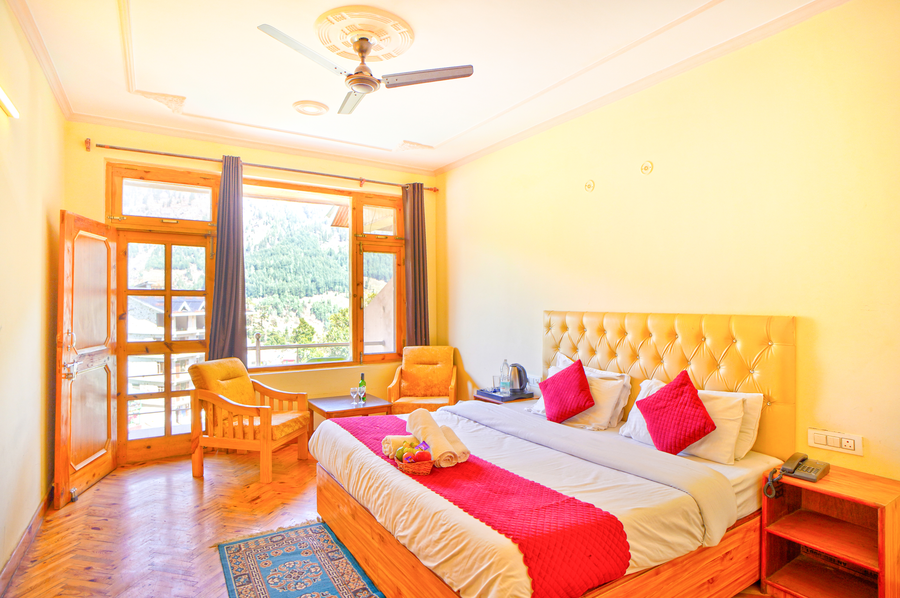 nirvana hills balcony with mountain view hotel