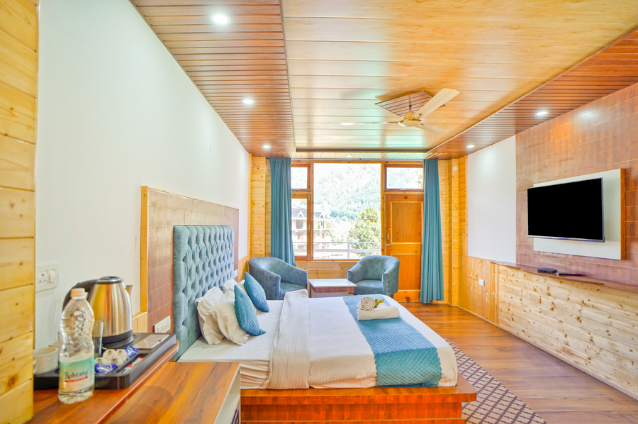 nirvana hills balcony with mountain view hotel