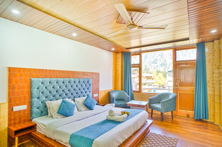 nirvana hills balcony with mountain view hotel