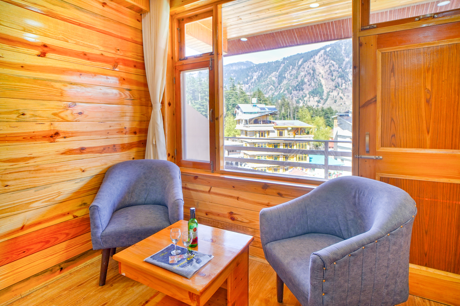 nirvana hills balcony with mountain view hotel