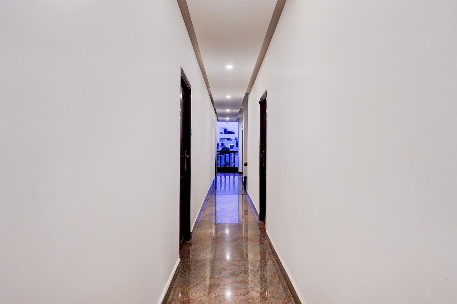 super townhouse white town near rock beach