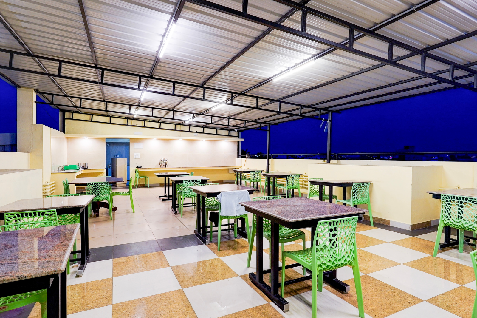 super townhouse white town near rock beach