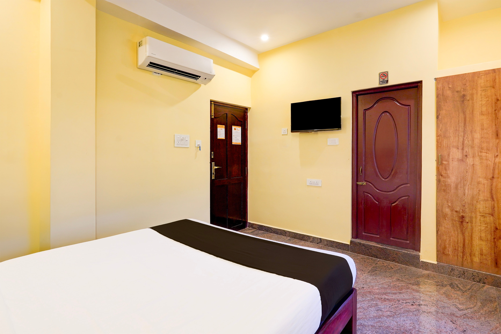 super townhouse white town near rock beach