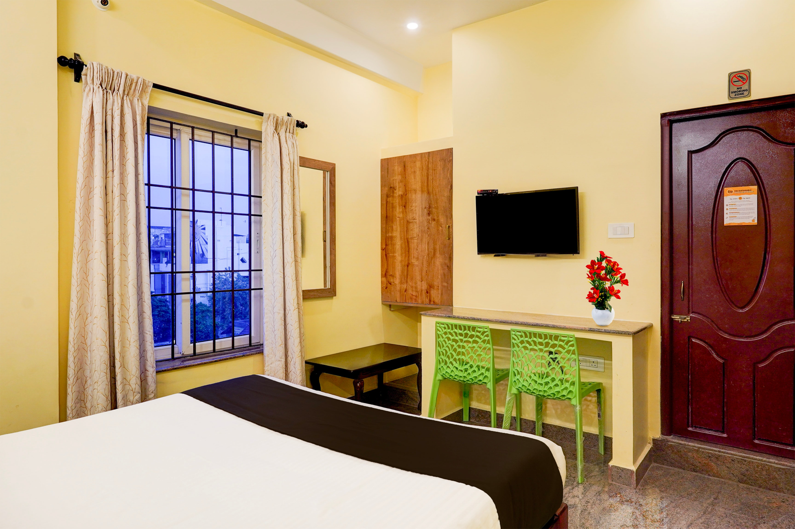 super townhouse white town near rock beach