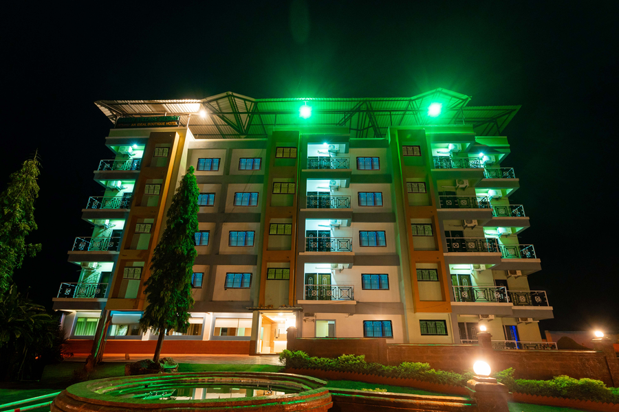 treebo green village resort with pool