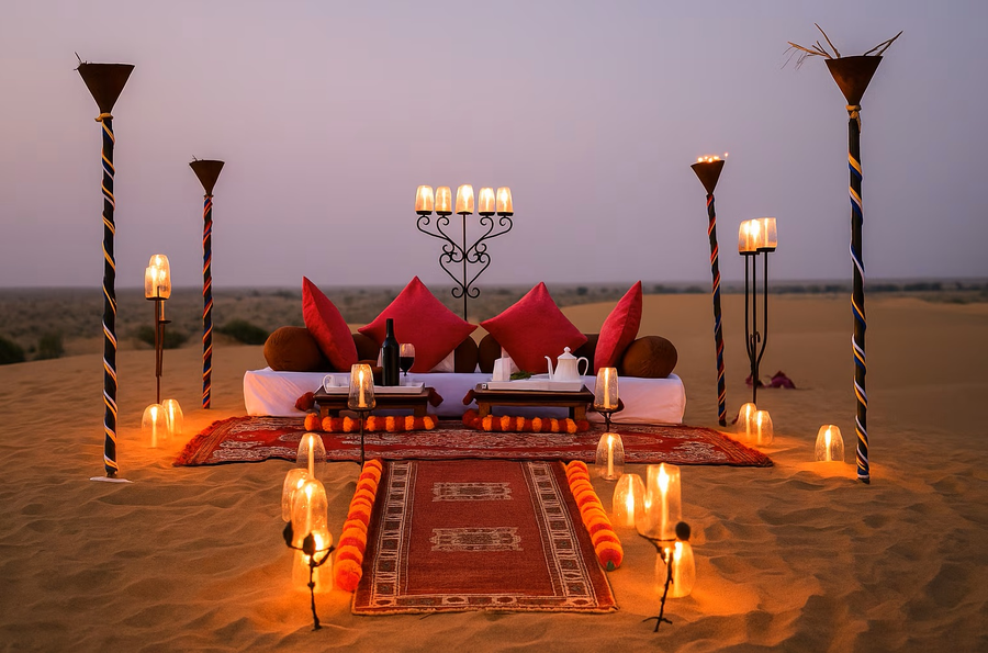 desert popular resort and camp