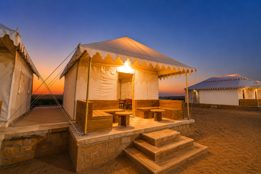desert popular resort and camp