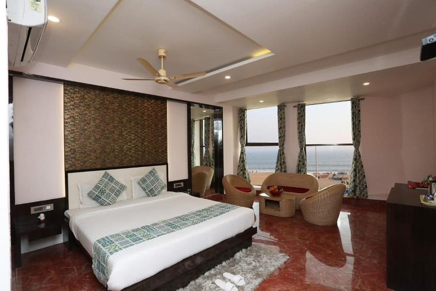 swimming sea facing hotel