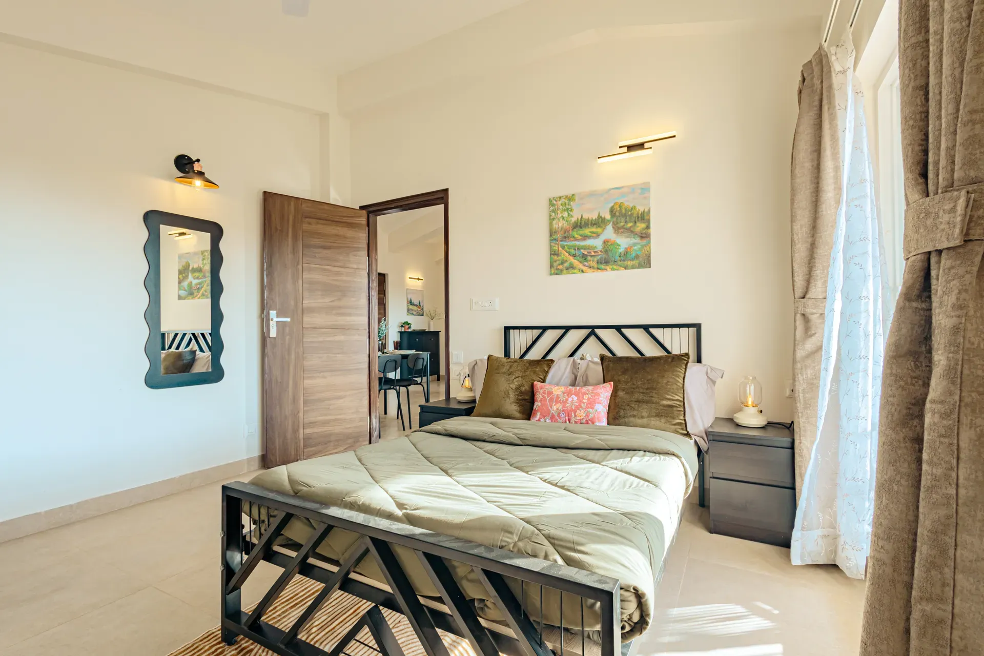 alaya stays 2 bhk with balcony veera marina