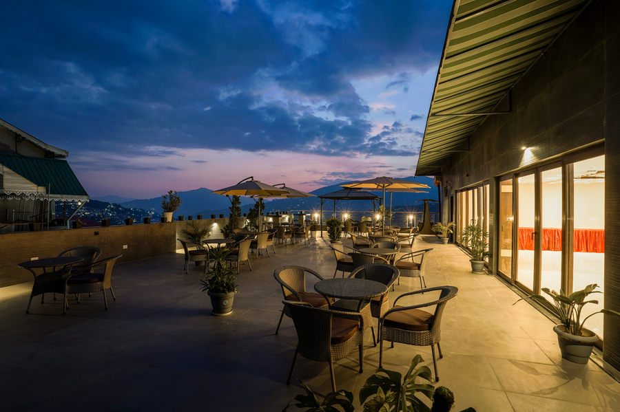 medalio boutique gangtok with mountain view