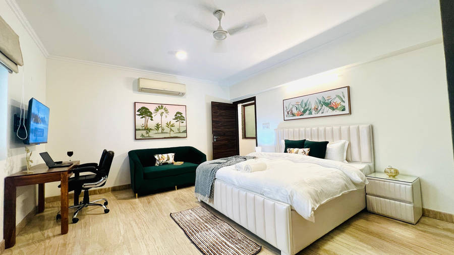 olive serviced apartments new friends colony