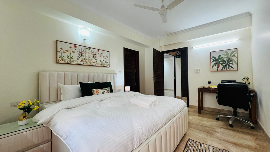 olive serviced apartments new friends colony